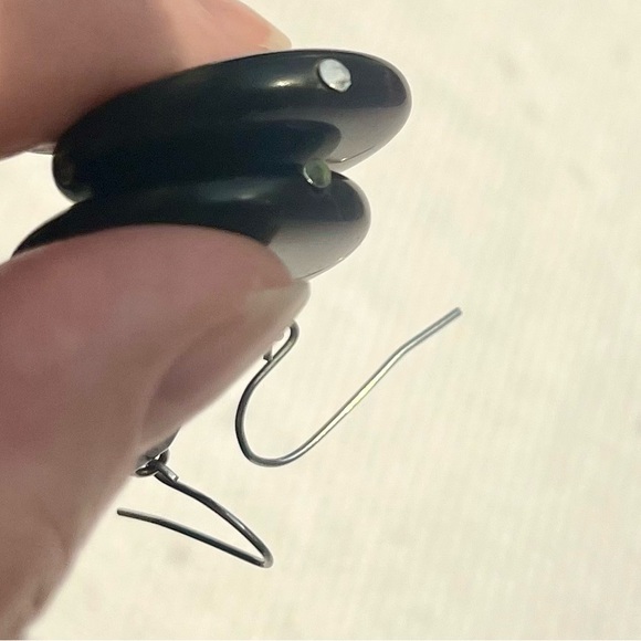 Earrings, (GUC) pierced purple glass jewelry - Picture 13 of 16